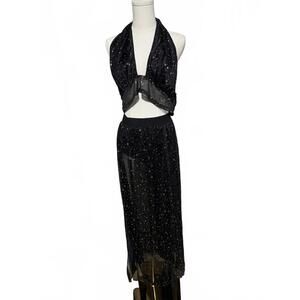 SHEIN Plus Size Celestial Rave Festival 2 Piece Velour Set, 2X